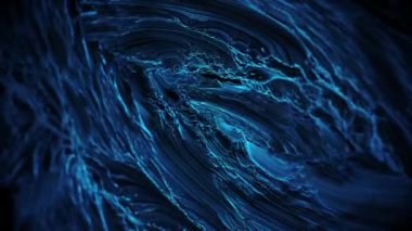 Mavi Sıvı Soyut Döngüsü Topografik Doku Döngüsü