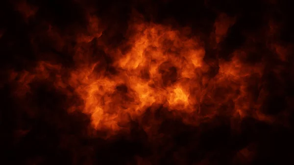 Wide Angle Overhead View Digitally Created Fire Smoke Cloud Background — Stock Photo, Image