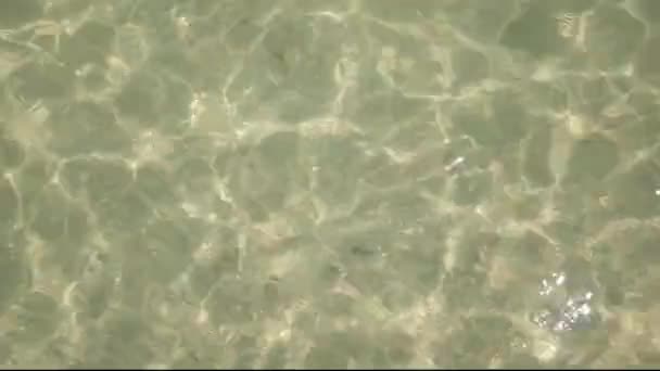 Gros plan Lumière du soleil sur fond d'eau de mer claire. Texture naturelle 