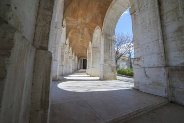 Taş, geçiş eski kemerler, mimari. Görme palace, Aranjuez (bir müze günümüzde), 18. yüzyıl, royal residence İspanya Anıtı.