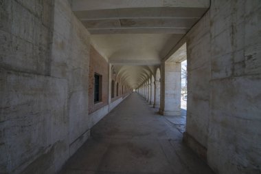 Geçiş eski kemerler, mimari. Görme palace, Aranjuez (bir müze günümüzde), 18. yüzyıl, royal residence İspanya Anıtı.