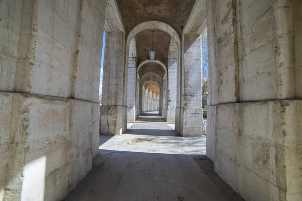 Passage Old Arcs Architecture Sight Palace Aranjuez Museum Nowadays Monument — Stock Photo, Image
