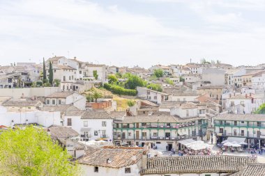 Chinchon. Madrid, 14 Nisan 2017. İspanya. Ortaçağ market, Plaza de Chinchon nerede pazar geliştirilen