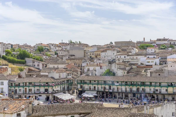 Chinchon Madrid Aprile 2017 Spagna Mercato Medievale Plaza Chinchon Dove — Foto Stock