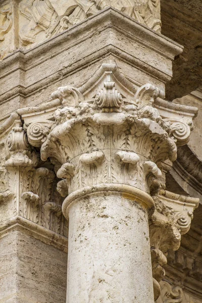 Ornamentos Esculturas Estilo Gótico Arte Antiga Espanhola — Fotografia de Stock