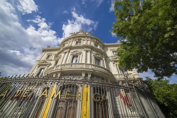 Madrid Spain July 2018 Casa America Building Cultural Institution Promoting — Stock Photo, Image