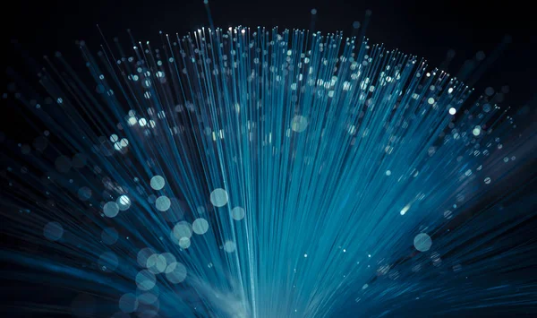 Glasfaser Glasfaser Mit Daten Oder Internet Kommunikationskonzept — Stockfoto