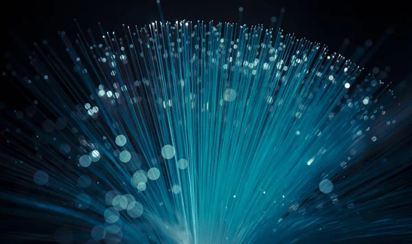 Fiber Optic Showing Data Internet Communication Concept — Stock Photo, Image