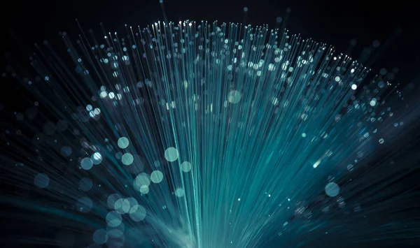 Fiber Optic Zobrazení Data Nebo Internetové Komunikační Koncept — Stock fotografie