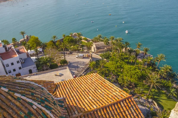 Utsikt Över Staden Peniscola Valencia Spanien Turism Spanskt Landskap Med — Stockfoto