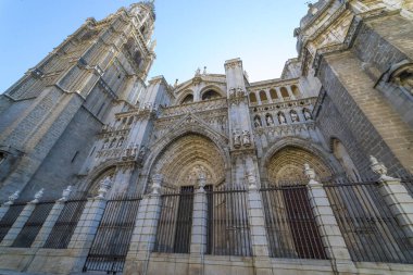 Toledo - katedral Primada Santa Maria de Toledo cephe İspanyol Kilisesi Gotik tarzı