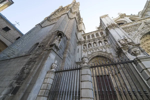 Toledo Kathedrale Primada Santa Maria Toledo Fassade Spanische Kirchengotik — Stockfoto