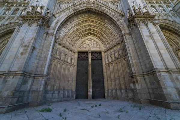 Τολέδο Καθεδρικός Ναός Σάντα Μαρία Primada Toledo Πρόσοψη Ισπανική Εκκλησία — Φωτογραφία Αρχείου