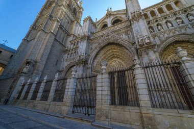 Toledo - katedral Primada Santa Maria de Toledo cephe İspanyol Kilisesi Gotik tarzı