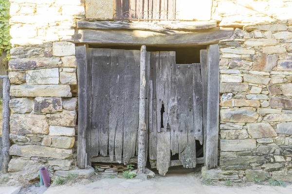 Деревянные Каменные Дома Провинции Самора Испании — стоковое фото
