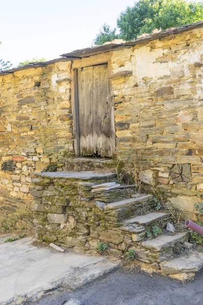 Maisons Bois Pierre Dans Province Zamora Espagne — Photo