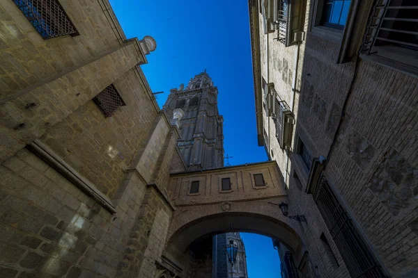 Toledo Székesegyház Primada Santa Maria Toledo Homlokzat Spanyol Templom Gótikus — Stock Fotó