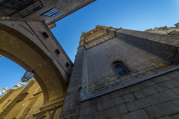 Toledo Fasada Katedry Primada Santa Maria Toledo Hiszpański Kościół Gotycki — Zdjęcie stockowe