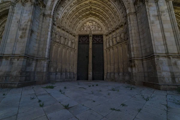 Toledo Fasada Katedry Primada Santa Maria Toledo Hiszpański Kościół Gotycki — Zdjęcie stockowe