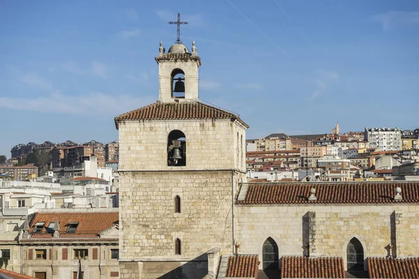 Widok Lotu Ptaka Katedrę Miasta Santander Hiszpania — Zdjęcie stockowe