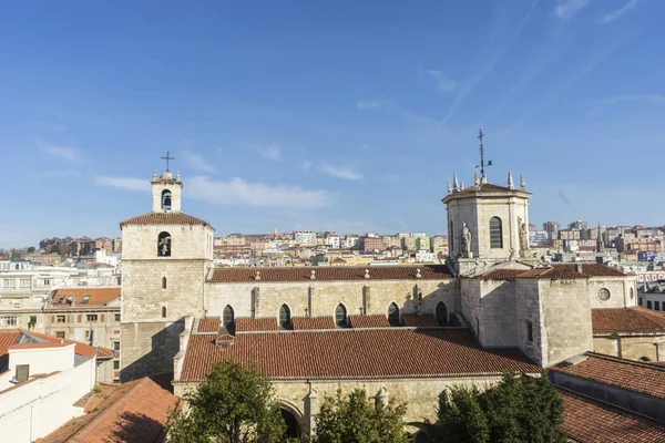 Luchtfoto Van Kathedraal Van Stad Santander Spanje — Stockfoto