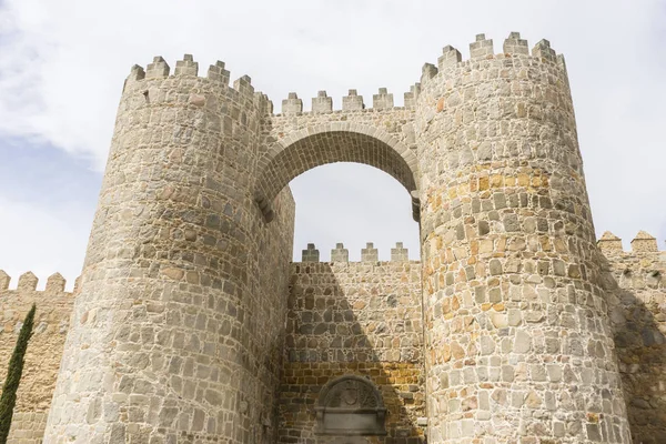 Väggarna Staden Avila Castilla Len Spanien Befästa Medeltidsstaden — Stockfoto