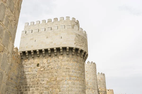 Murs Ville Avila Castilla Len Espagne Ville Médiévale Fortifiée — Photo