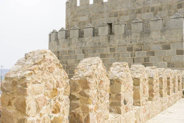 Castilla Len Avila Şehrinin Duvarları Spanya Müstahkem Ortaçağ Şehri — Stok fotoğraf