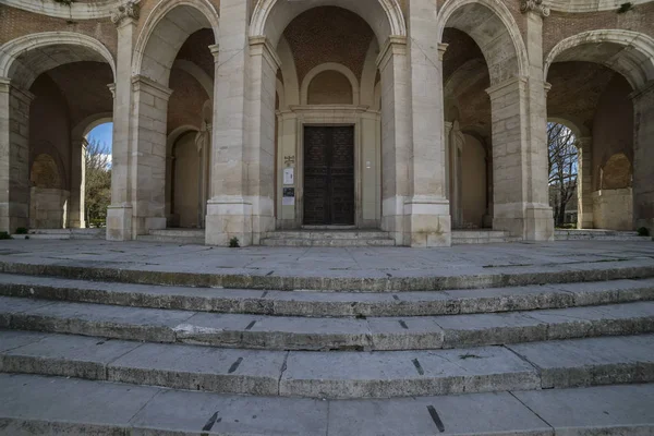 Tourism Church San Antonio Aranjuez Madrid Spain Stone Arches Walkway — Stock Photo, Image