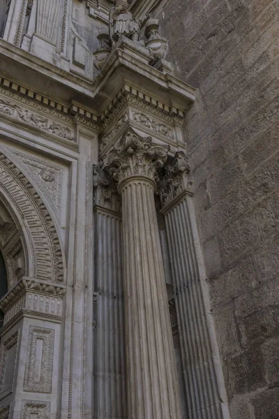 Korint Sütunları Bakire Katedrali Varsayımı Santa Iglesia Catedral Museo Catedralicio — Stok fotoğraf