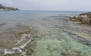 Cennet Mallorca, Akdeniz'de sakin turkuaz sular, sakin bir duygu ile tatil sahneleri