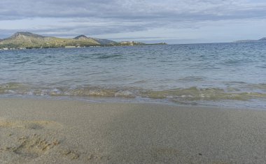 Mallorca, Akdeniz'de sakin turkuaz sular, sakin bir duygu ile tatil sahneleri