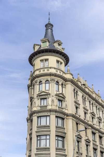 Gevels Traditionele Architectuur Het Oude Centrum Van Barcelona Spanje — Stockfoto