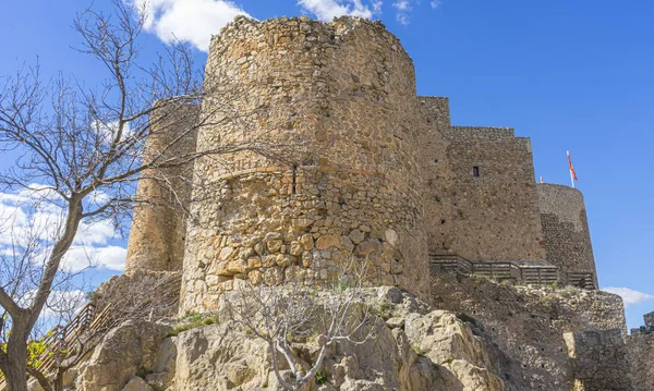 Фортецю Замок Consuegra Толедо Іспанія Середньовічні Укріплення — стокове фото