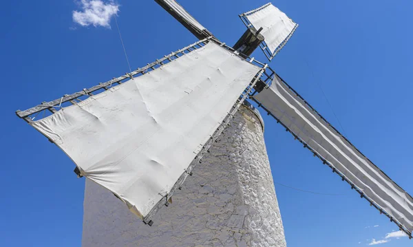 Mulino Vento Consuegra Nella Città Toledo Sono Stati Utilizzati Macinare — Foto Stock