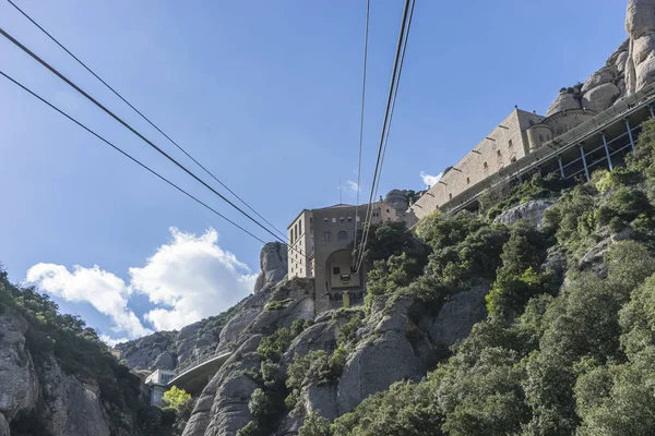 Teleferic Upload Heiligtum Unserer Herrin Von Montserrat Kultstätte Auf Dem — Stockfoto