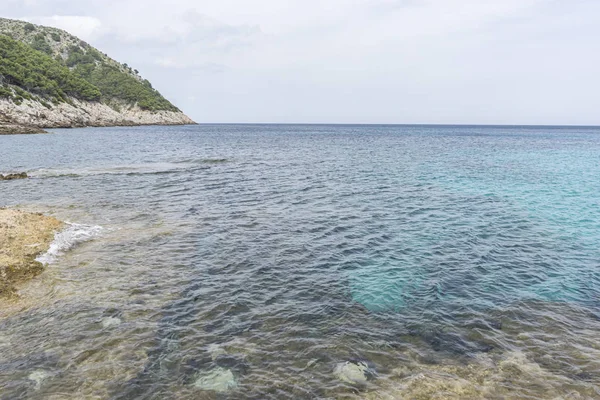 Turquoise Middellandse Zee Wateren Stranden Van Het Eiland Majorca Balearen — Stockfoto