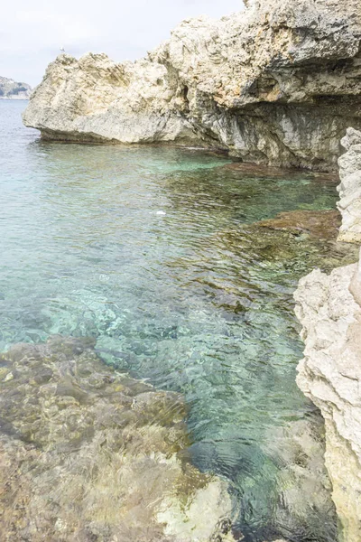 Paradies Türkisfarbenes Mittelmeer Den Stränden Der Insel Mallorca Balearen Spanien — Stockfoto