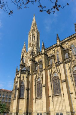 İspanya 'nın Bask Bölgesi, San Sebastian şehrindeki Buen Pastor Katedrali.