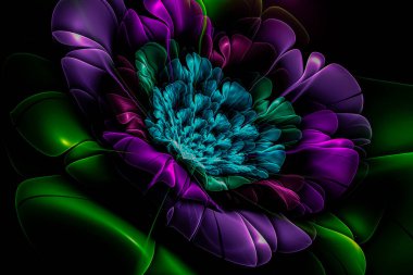 Bahçe, geniş yapraklı yaratıcı arka plan, reklam veya tasarım için dekoratif resim