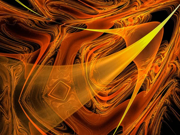 Творчий Фон Потужним Яскравим Абстрактним Сонцем Хвилями Синусоїдними Формами Декоративним — стокове фото