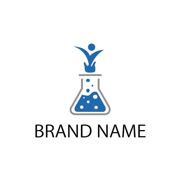 Logotipo Laboratório Pessoas Olhar Grande Para Você Commpany — Vetor de Stock