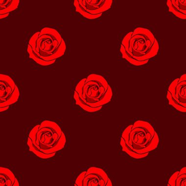 Kırmızı gül model doku