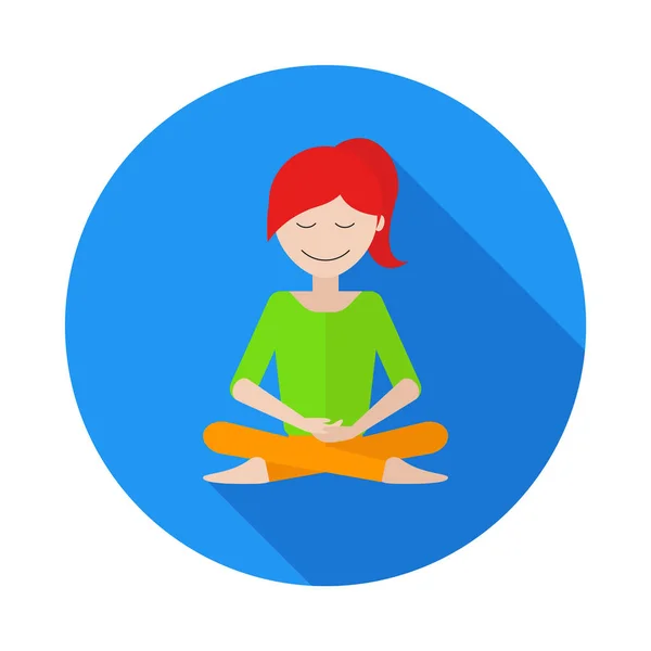 Düz karakter meditasyon kutsal kişilerin resmi
