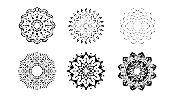 Mandala boyama deseni kümesi oryantal
