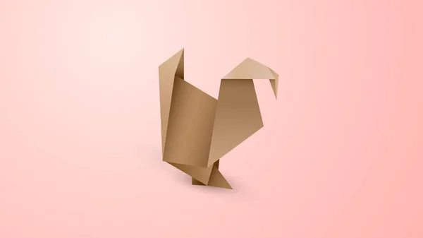  Origami kahverengi hindi vektör sanat