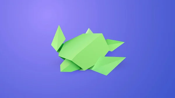 Su vektör sanat Origami kaplumbağa