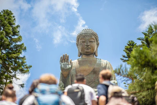 Tian Tan Buddha Big Budda Enorme Tian Tan Buddha Monastero — Foto Stock