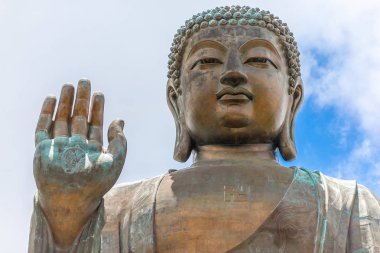 Tian Tan Buddha, büyük Budda, muazzam Tian Tan Buda Hong Kong Po Lin manastırda. Dünyanın en yüksek açık oturmuş bronz Buda Nong ping 360 bulunmaktadır..