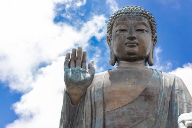 Tian Tan Buddha, büyük Budda, muazzam Tian Tan Buda Hong Kong Po Lin manastırda. Dünyanın en yüksek açık oturmuş bronz Buda Ngong ping 360 bulunmaktadır..